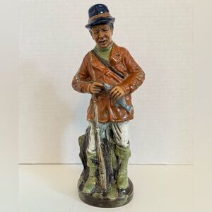 Vintage R.I.P. Vietata Fisherman Hand Painted Made in Italy Wine Decanter/Bottle